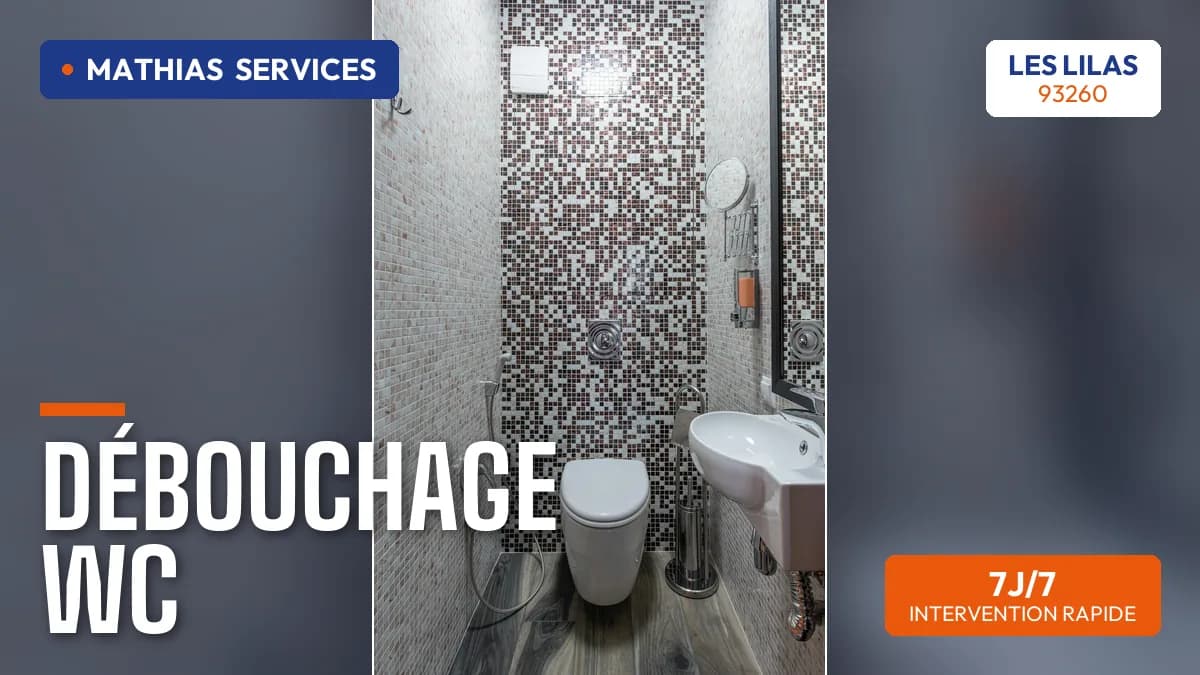 Débouchage WC aux Lilas (93260) par Mathias Services