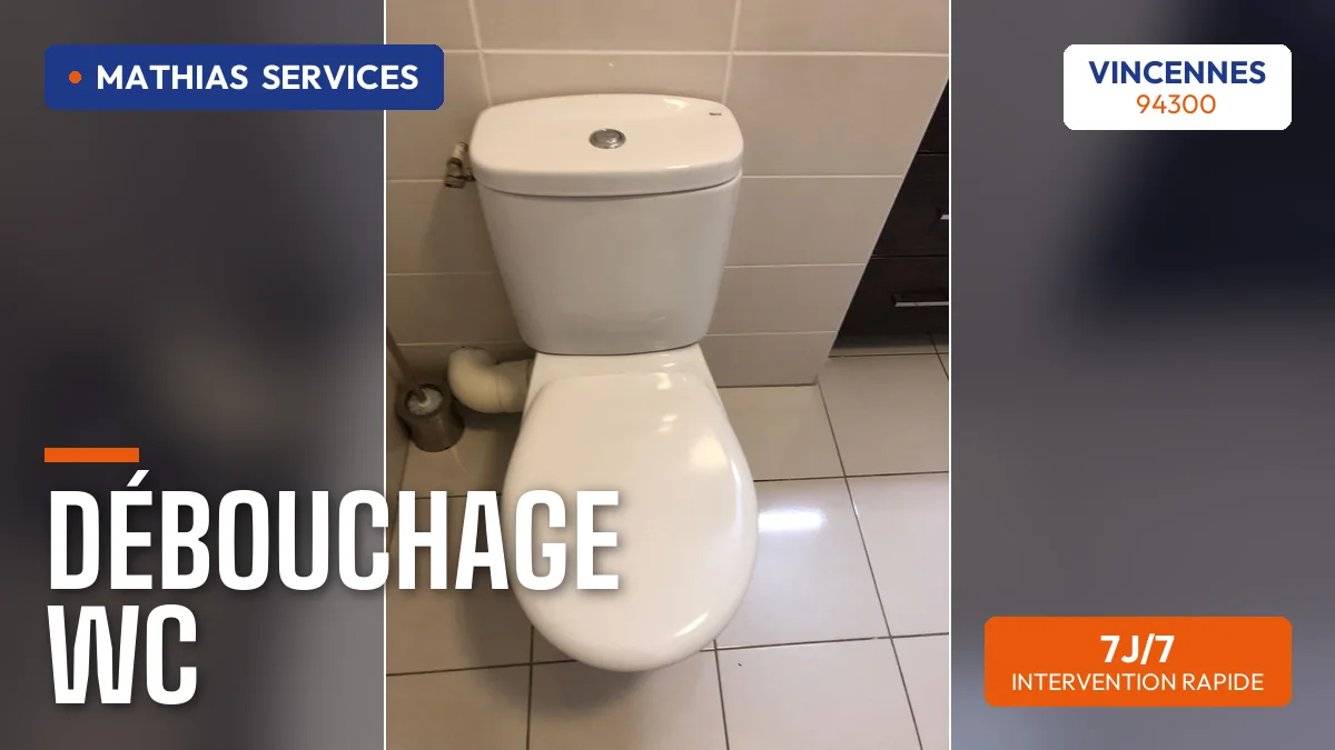 WC complet neuf posé après intervention — chantier réel Mathias Services