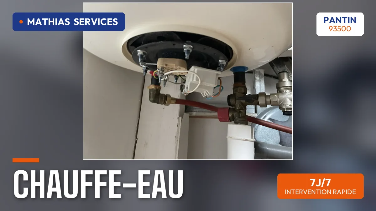 Dépannage d'un chauffe-eau : résistance et thermostat exposés — intervention réelle Mathias Services