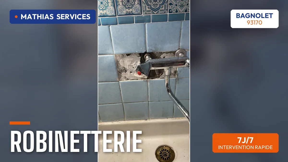 Remplacement d'une robinetterie de baignoire ancienne — chantier réel Mathias Services