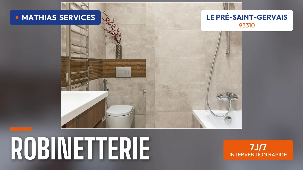 Réparation de toilettes au Pré-Saint-Gervais (93310) par Mathias Services